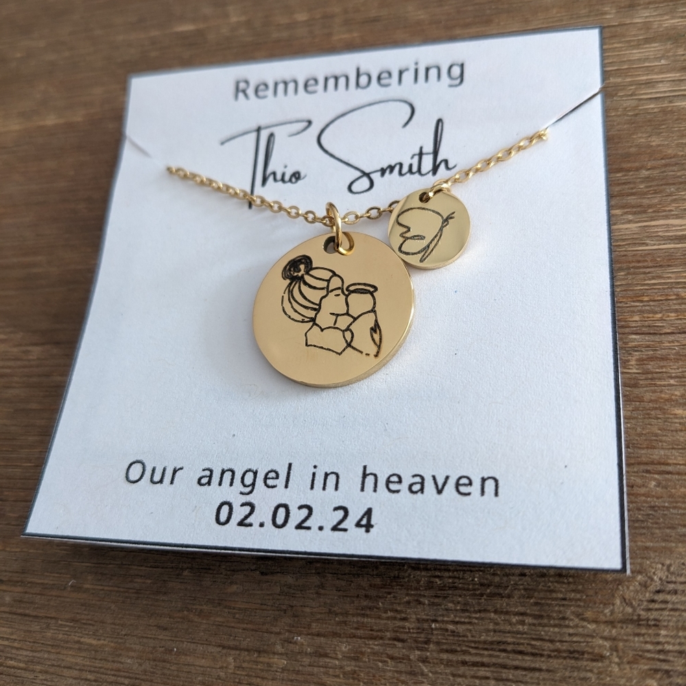 Personalizable miscarry necklace